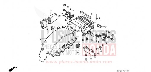 GARDE-BOUE ARRIERE CBR1000FN de 1992